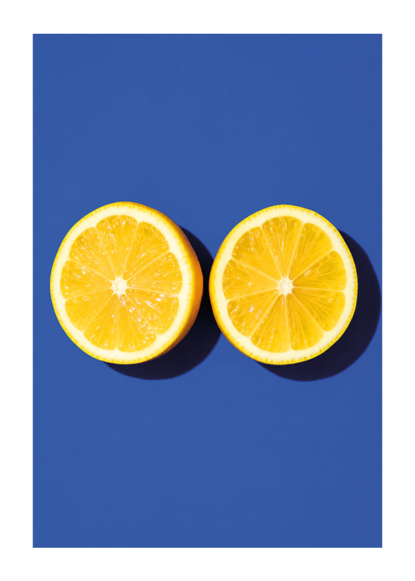 Affiche Lemon Duo Blue