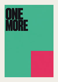 Bold typography in black against mint green with an intense pink color surface.-3