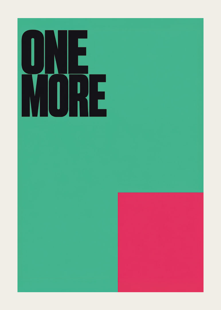 Bold typography in black against mint green with an intense pink color surface.-12