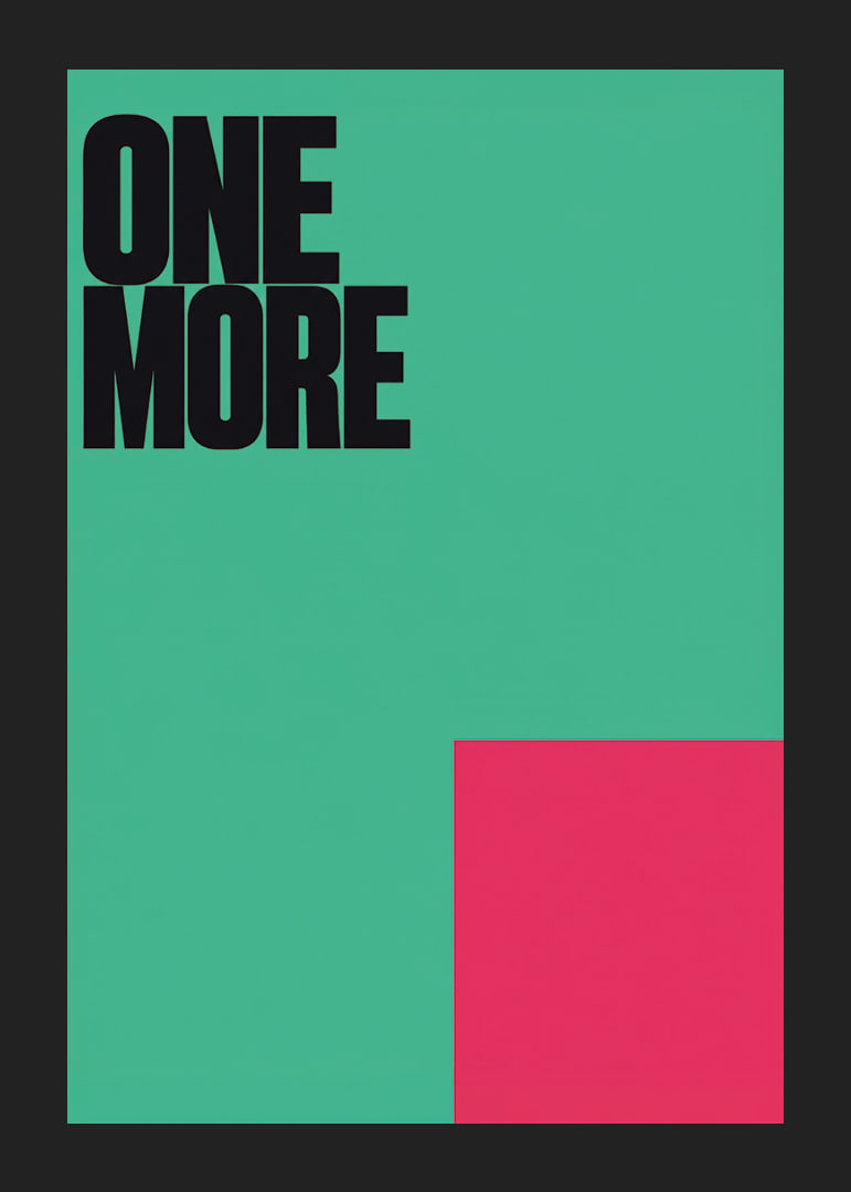 Bold typography in black against mint green with an intense pink color surface.-12