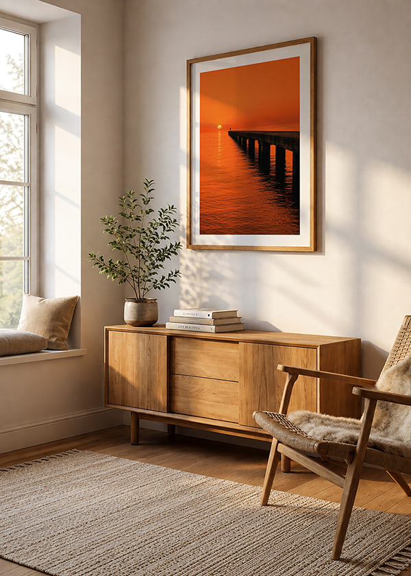 Affiche Amber Pier Sunset crossfade