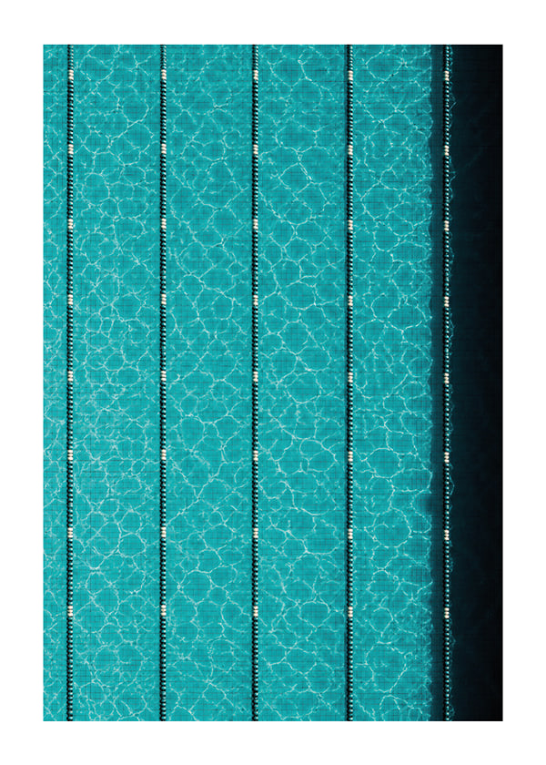 Affiche Blue Pool Geometry