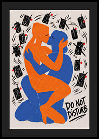 Graphic poster about closeness and calm amidst the digital noise.-4