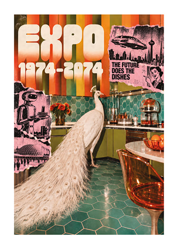 Affiche Retro Future Peacock