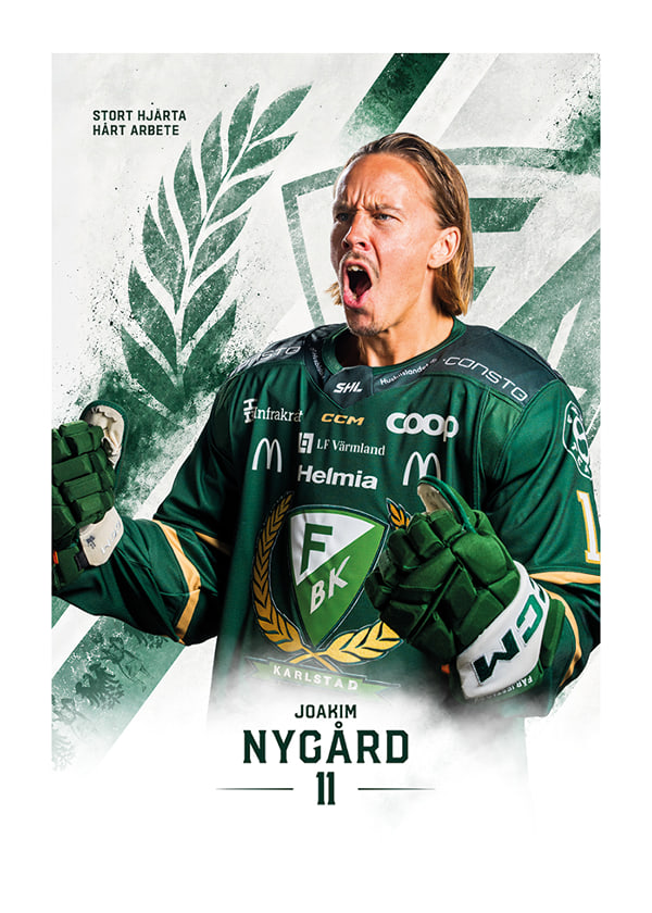 Poster Joakim Nygård #11 Färjestad BK 2026/2027