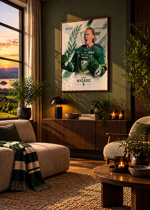 Poster Joakim Nygård #11 Färjestad BK 2026/2027 crossfade