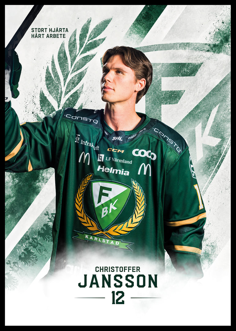 Christoffer Jansson #12 Färjestad BK 2026/2027-12