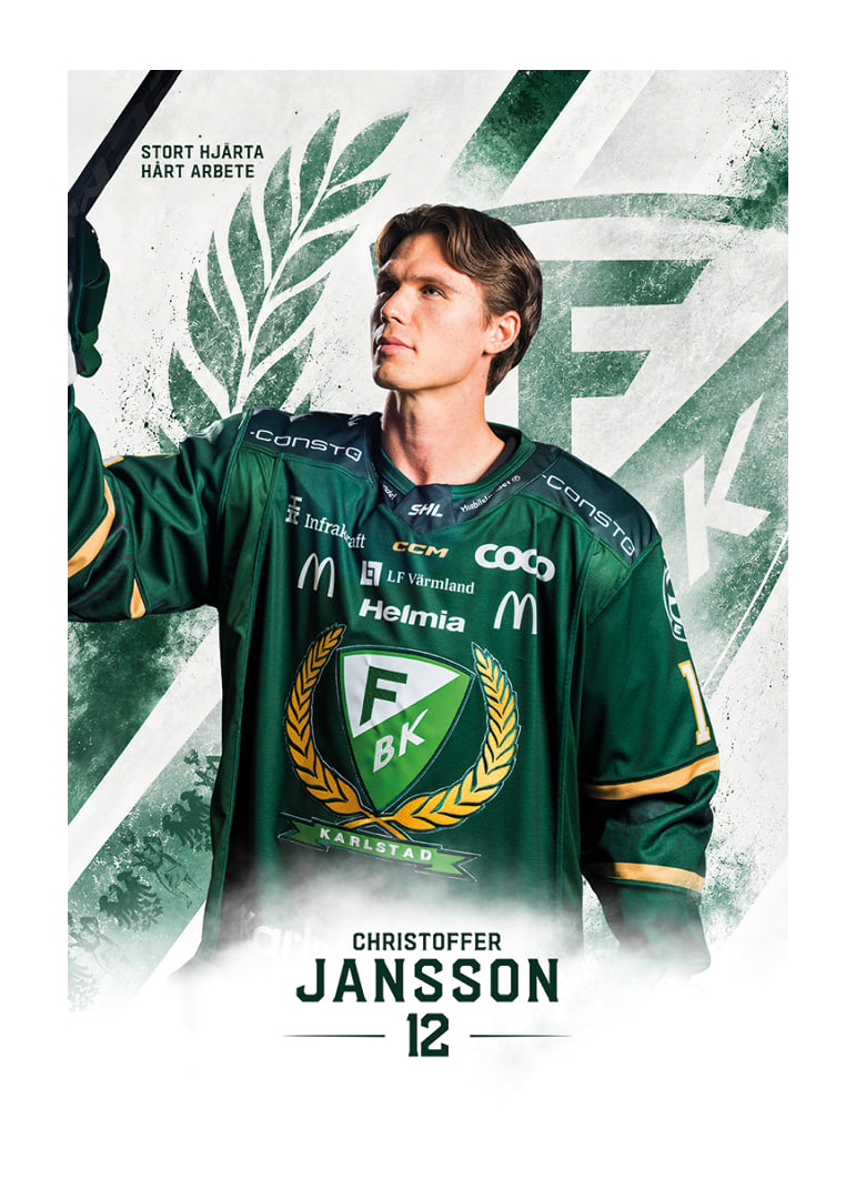 Christoffer Jansson #12 Färjestad BK 2026/2027-12