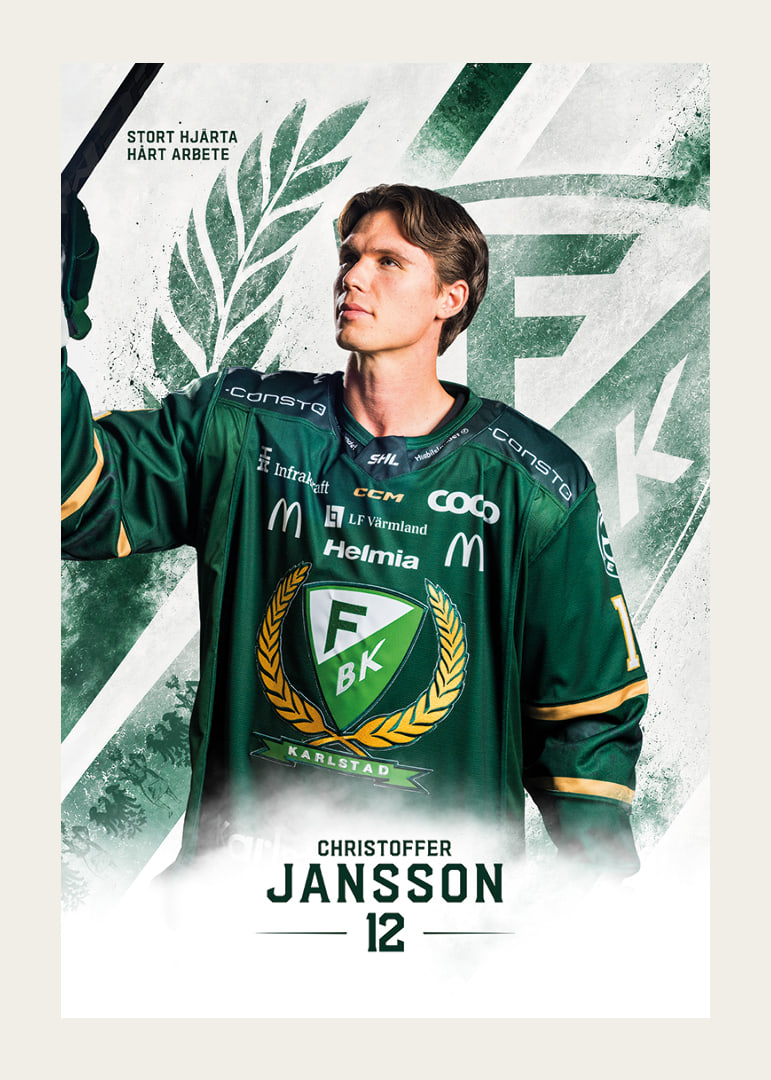Christoffer Jansson #12 Färjestad BK 2026/2027-12