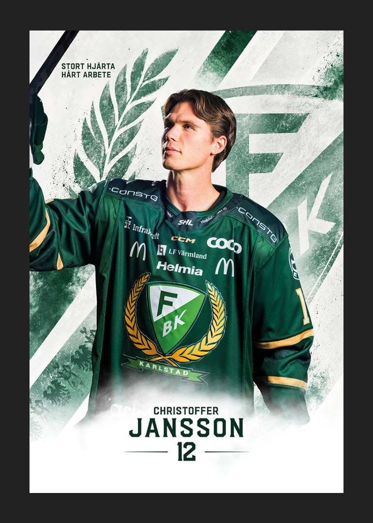 Christoffer Jansson #12 Färjestad BK 2026/2027-12