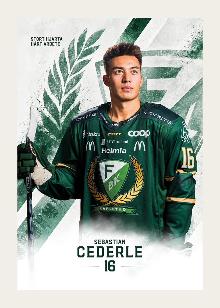 Sebastian Cederle #16 Färjestad BK 2026/2027-12