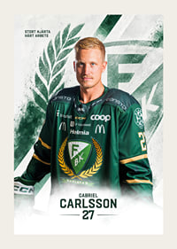 Gabriel Carlsson #27 Färjestad BK 2026/2027-3
