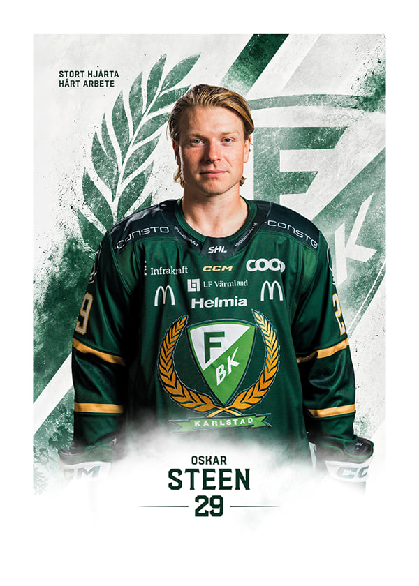 Poster Oskar Steen #29 Färjestad BK 2026/2027