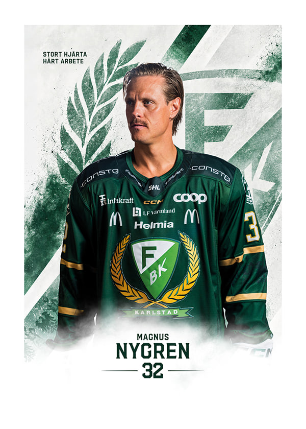 Poster Magnus Nygren #32 Färjestad BK 2026/2027