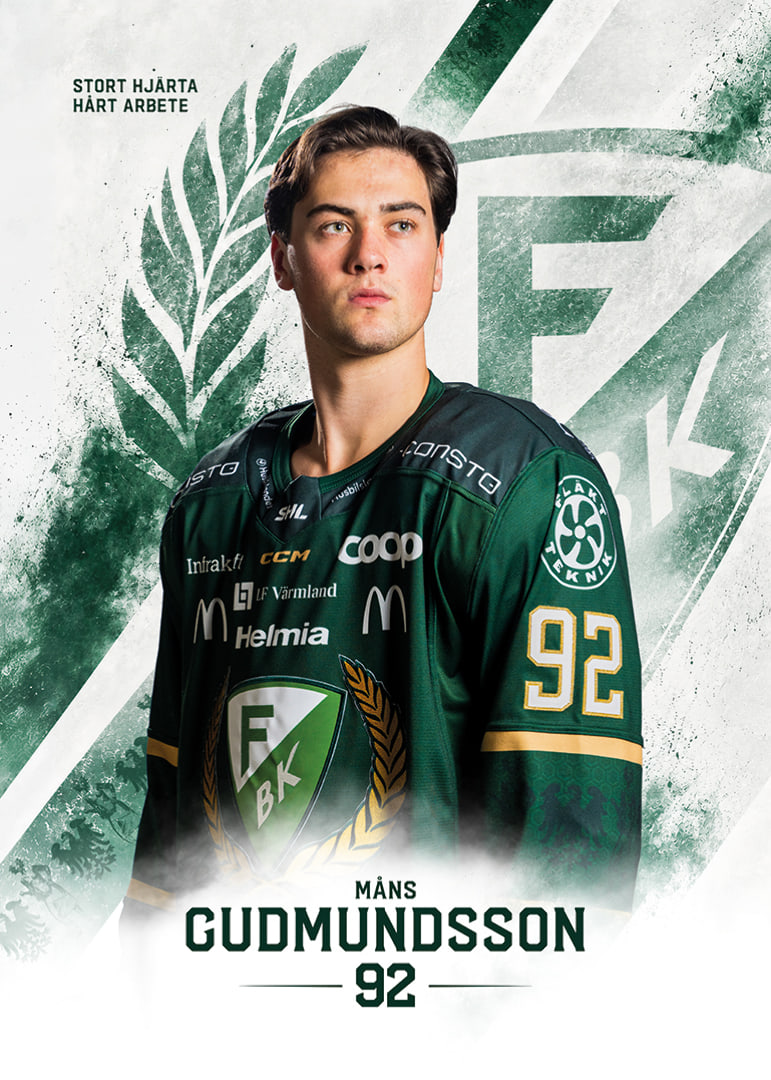 Måns Gudmundsson #92 Färjestad BK 2026/2027-12