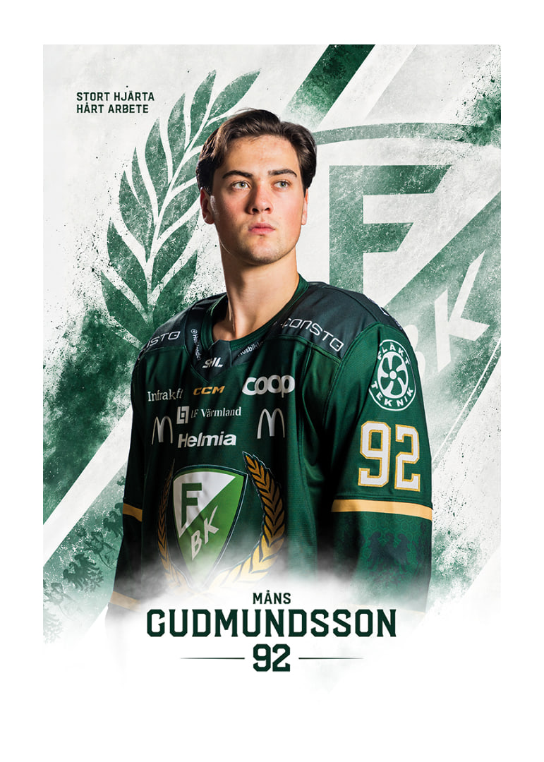 Måns Gudmundsson #92 Färjestad BK 2026/2027-12