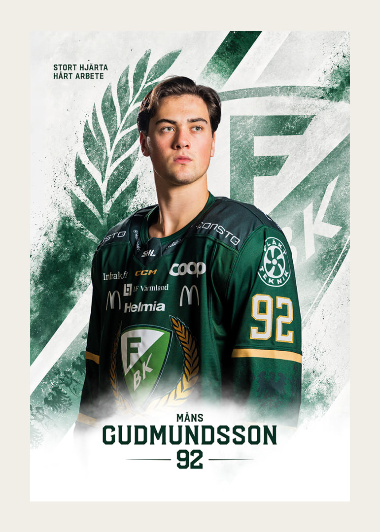 Måns Gudmundsson #92 Färjestad BK 2026/2027-12