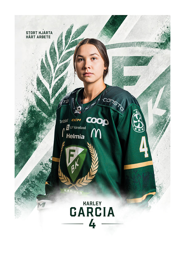 Poster Karley Garcia #4 Färjestad BK 2026/2027