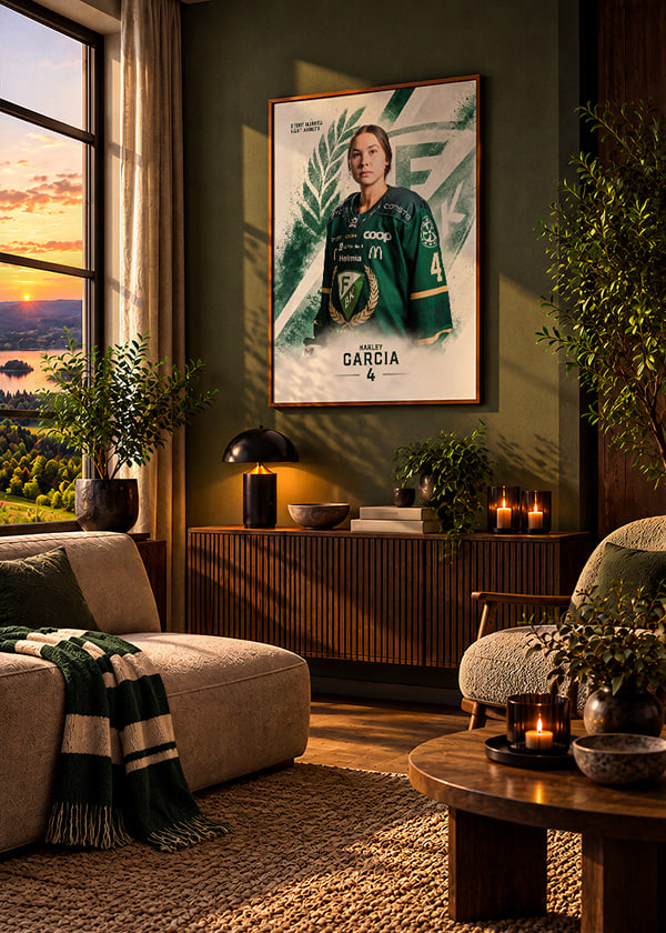 Poster Karley Garcia #4 Färjestad BK 2026/2027 crossfade