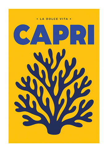 Poster Capri Blue Coral
