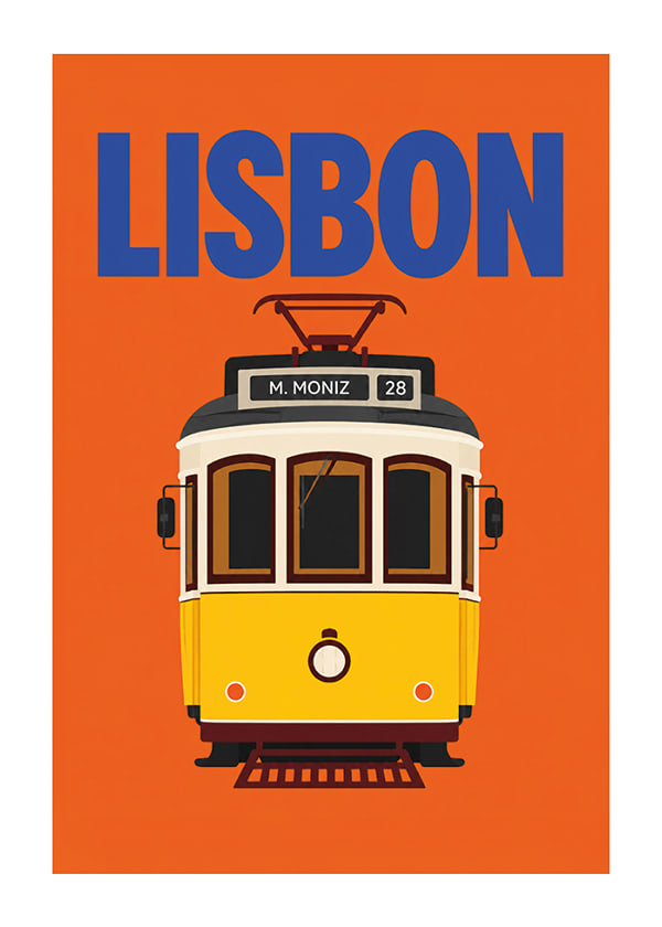 Plakatas Lisbon Tramway