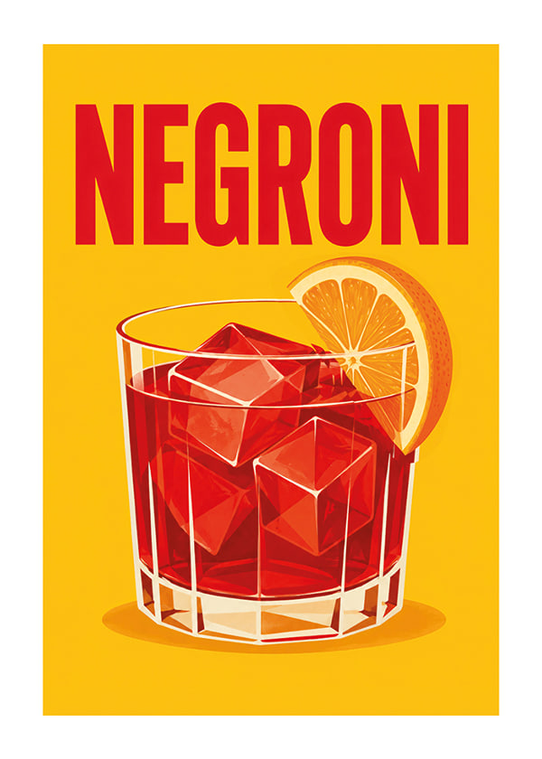 Plakatas Bold Negroni