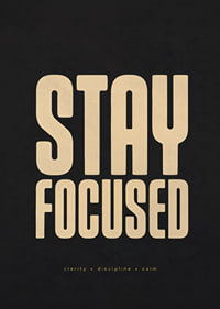 Krachtige typografie met boodschappen van focus, helderheid, discipline en rust.-7