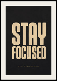 Krachtige typografie met boodschappen van focus, helderheid, discipline en rust.-2