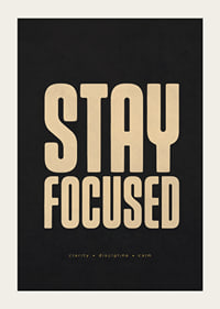 Krachtige typografie met boodschappen van focus, helderheid, discipline en rust.-3