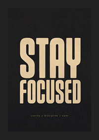 Krachtige typografie met boodschappen van focus, helderheid, discipline en rust.-5