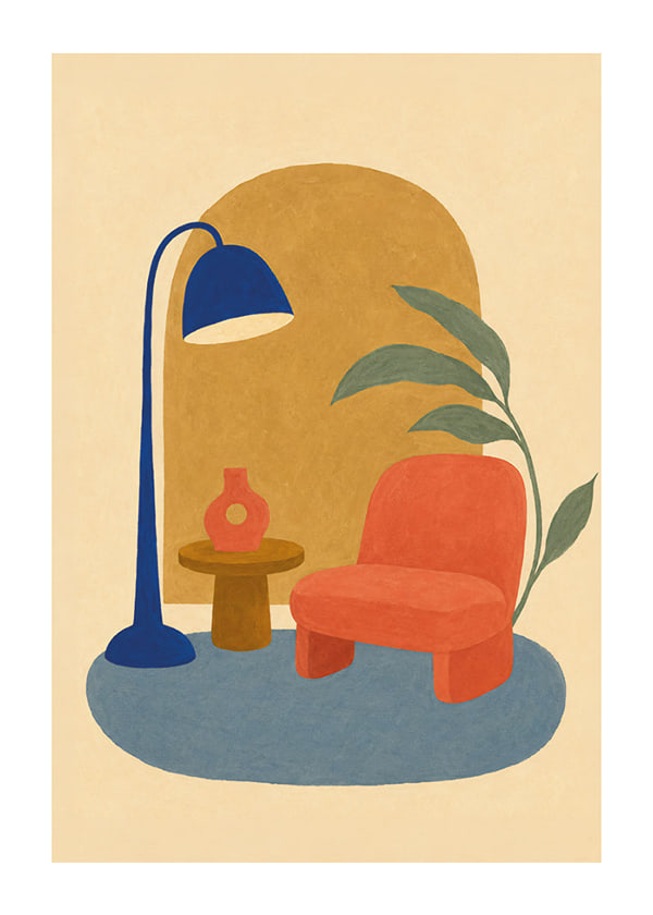 Plakat Colourful Reading Corner