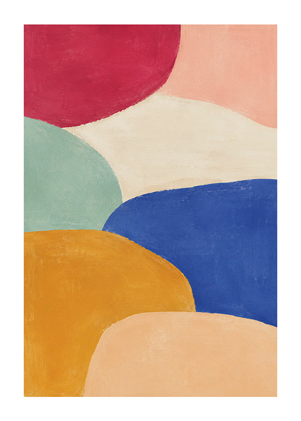 Poster Soft Shape Mosaic
