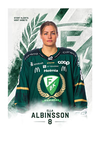 Ella Albinsson #8 Färjestad BK 2026/2027-1
