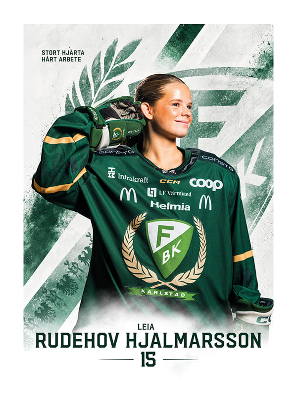 Poster Leia Rudehov Hjalmarsson #15 Färjestad BK 2026/2027
