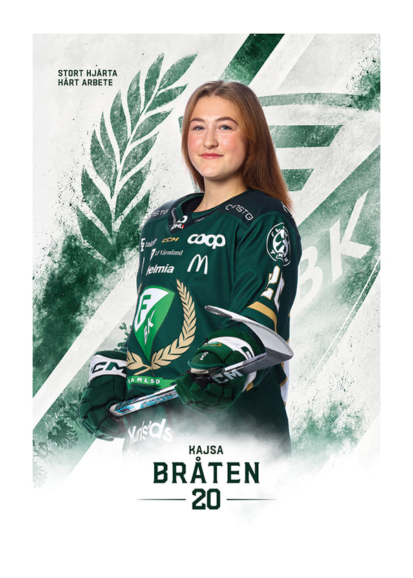 Poster Kajsa Bråten #20 Färjestad BK 2026/2027