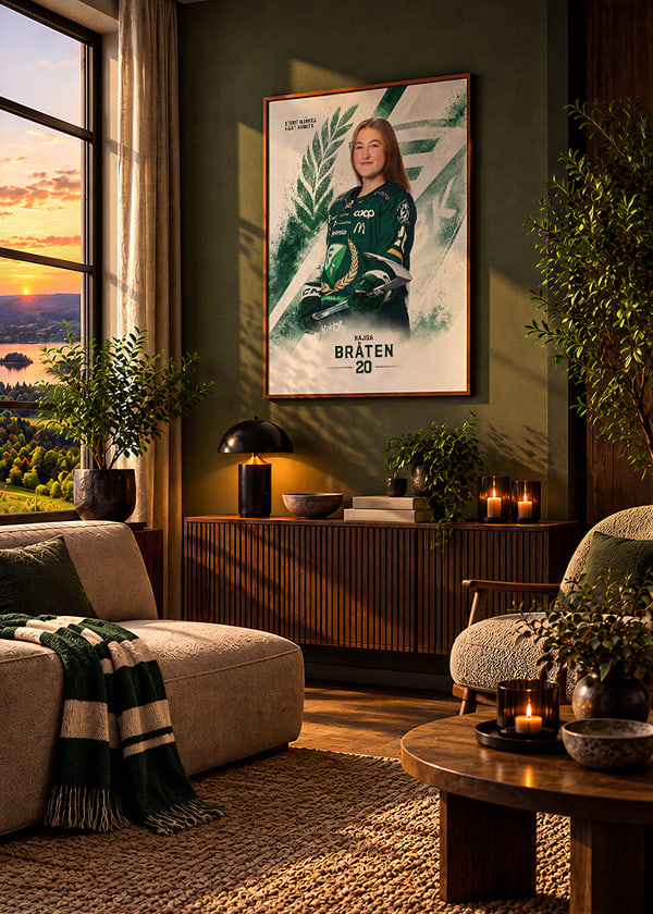 Poster Kajsa Bråten #20 Färjestad BK 2026/2027 crossfade