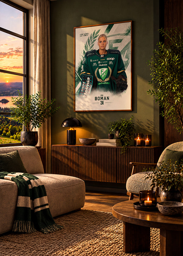 Poster Ida Boman #31 Färjestad BK 2026/2027 crossfade