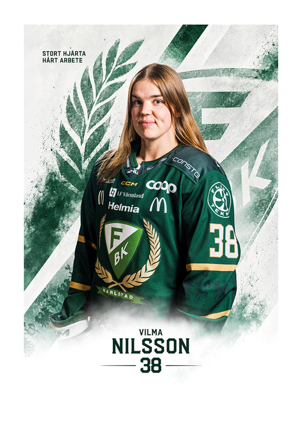 Poster Vilma Nilsson #38 Färjestad BK 2026/2027