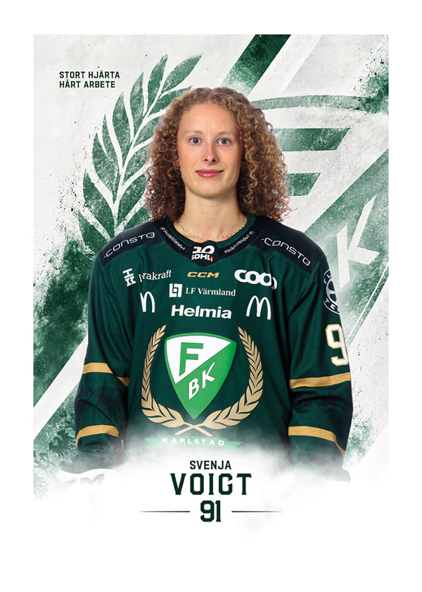 Poster Svenja Voigt #91 Färjestad BK 2026/2027