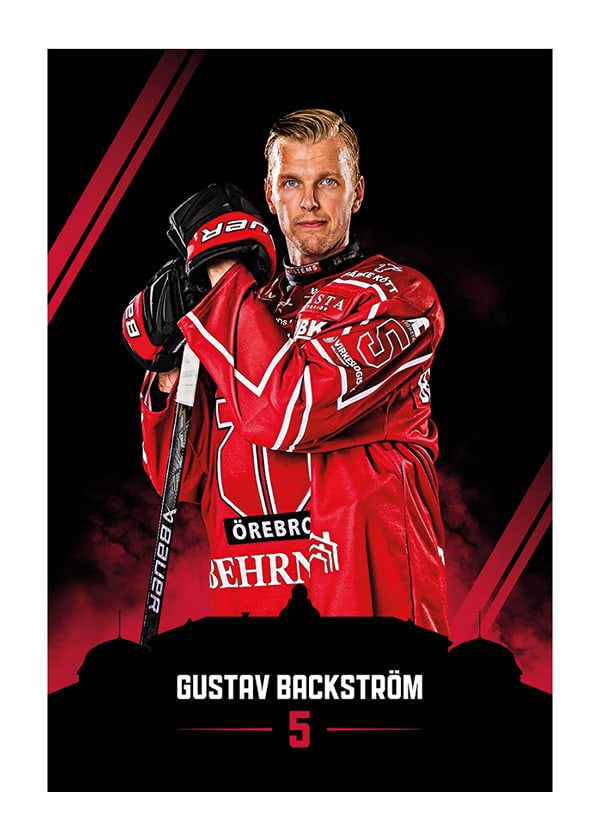Poster Gustav Backström #5 Örebro Hockey 2026/2027