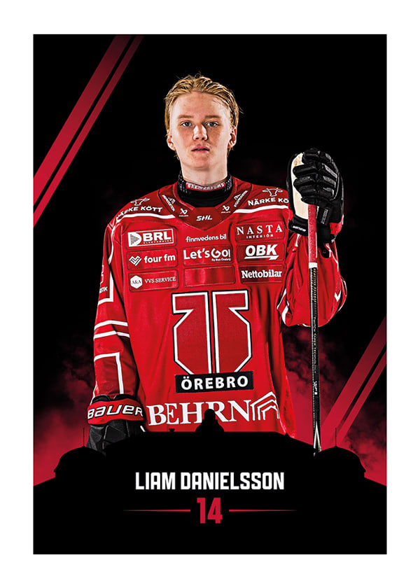 Poster Liam Danielsson #14 Örebro Hockey 2026/2027