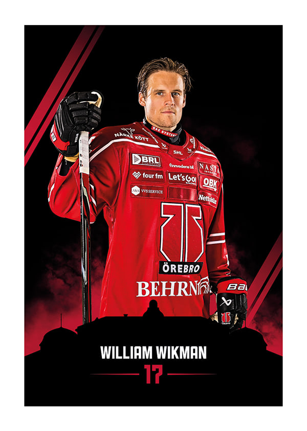 Poster William Wikman #17 Örebro Hockey 2026/2027