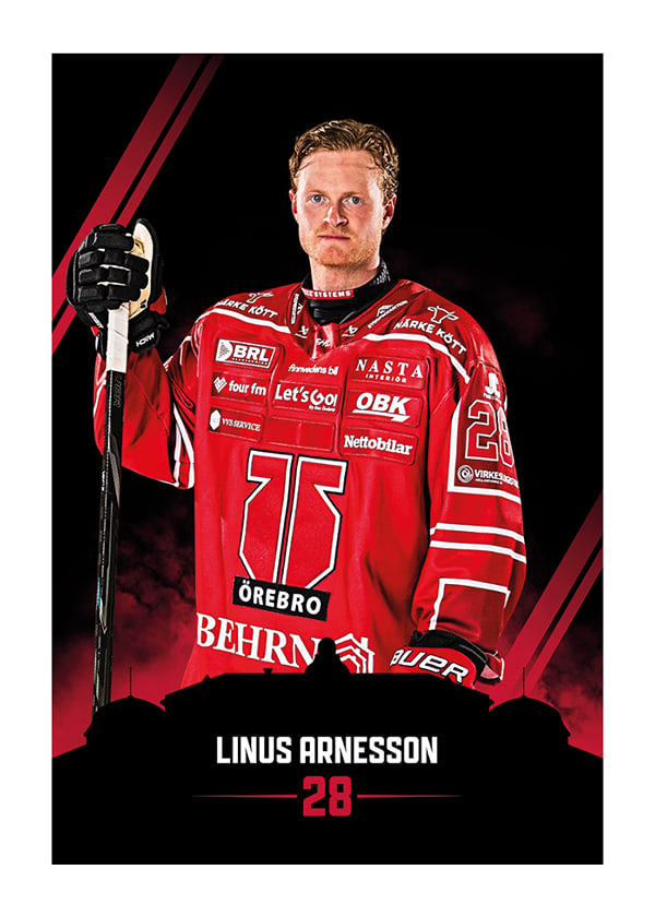 Poster Linus Arnesson #28 Örebro Hockey 2026/2027