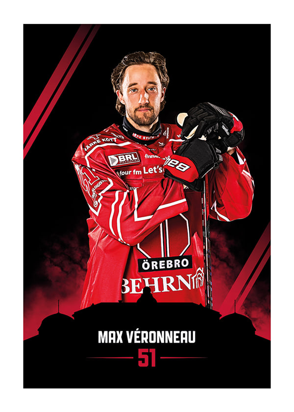 Poster Max Véronneau #51 Örebro Hockey 2026/2027