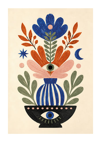Poster Blue Flower Eye