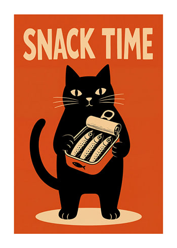 Poster Snack Time Cat