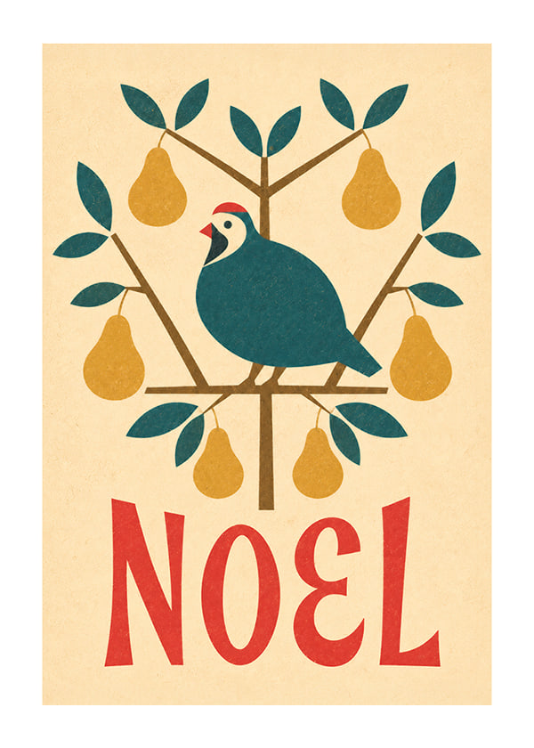 Póster Vintage Noël