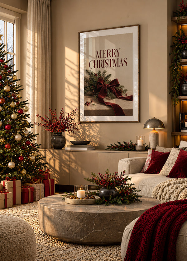 Póster Velvet Christmas crossfade