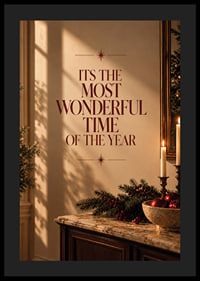 Elegante póster navideño con tipografía cálida y un ambiente festivo.-4