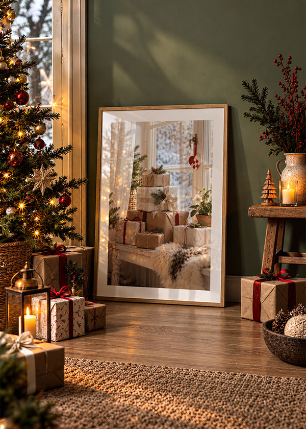 Póster Christmas Window Gifts crossfade